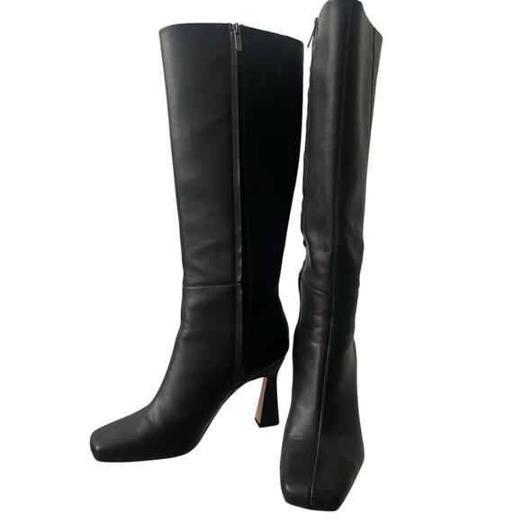 Sam Edelman Circus NY Emmy Tall Boots Square Toe Zip Up in Black Size 9 1/2 - Picture 5 of 8